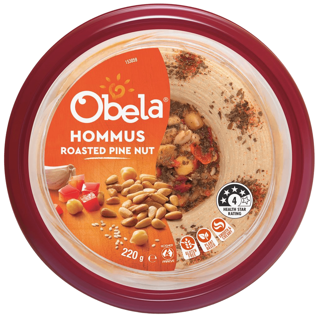 Obela Hommus Garnished Roasted Pine Nut 220g